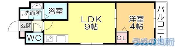 lapislazuli寺町（302） 間取り図画像