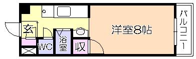 江崎ｶﾞｰﾃﾞﾝﾋﾞﾙ（402） 間取り図画像
