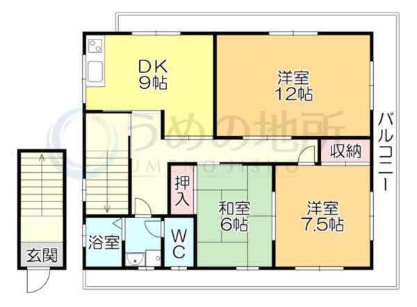 村田貸家（200） 間取り図画像