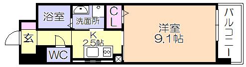 ﾙﾐﾘｸｽ（203） 間取り図画像