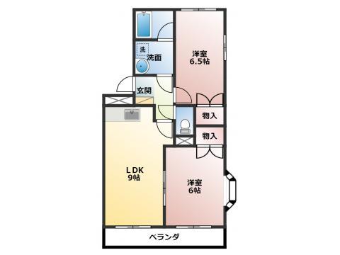 サニーコートヒカリⅡA棟 間取り図画像