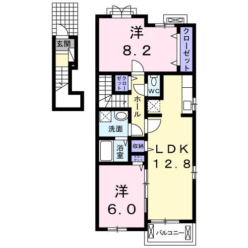 ロード・ハウス（201） 間取り図画像