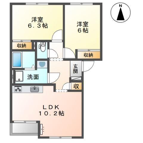 パルティール 間取り図画像