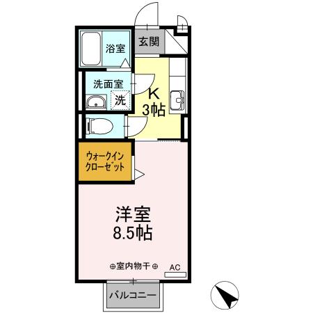 メゾン富貴（202） 間取り図画像