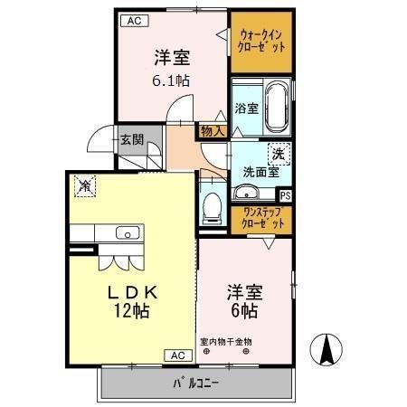 グランドゥール（201） 間取り図画像