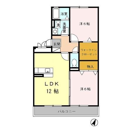 リヴィエール（303） 間取り図画像