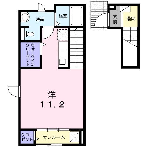 グレースヴィラココア（202） 間取り図画像