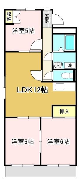 グリーンハイツ多治見 間取り図画像