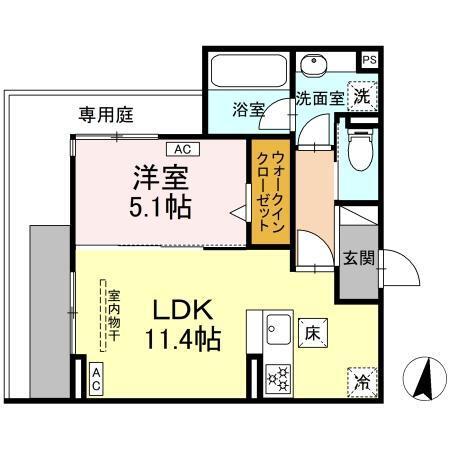 グランディール　レオン（103） 間取り図画像