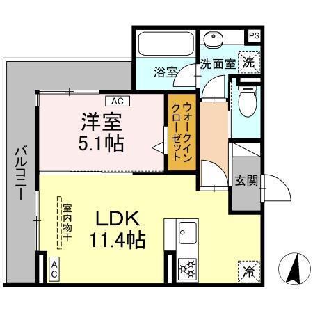 グランディール　レオン（203） 間取り図画像