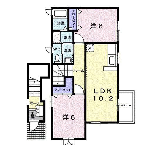 セレノ・アロッジオ（201） 間取り図画像