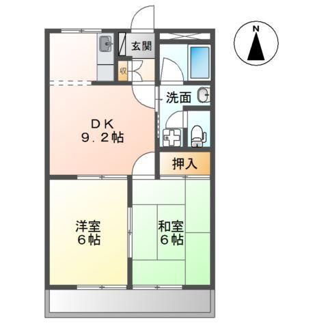 サンフィットメゾンオカダ 間取り図画像