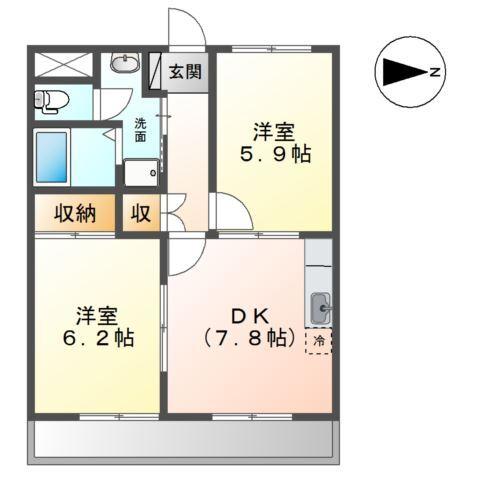 メゾンドサクセス 間取り図画像