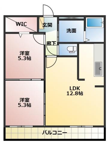 Brillante Gishou（302-1） 間取り図画像