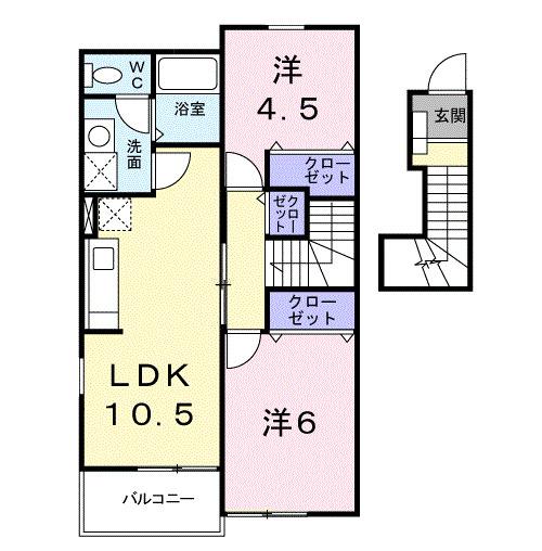 センプリーチェ　Ａ（205） 間取り図画像