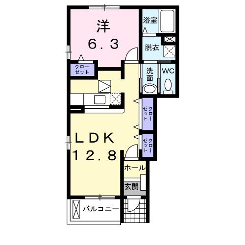 ヴァン・セゾニエ　Ⅲ（101） 間取り図画像