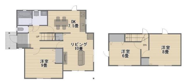 可児市緑ヶ丘二丁目戸建 間取り図画像