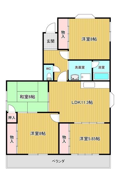 85㎡・LDK17帖