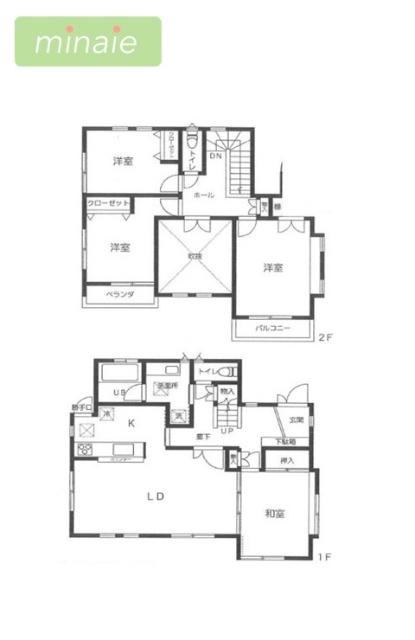 内外装リフォーム〇　再生住宅　み春野 間取り図画像