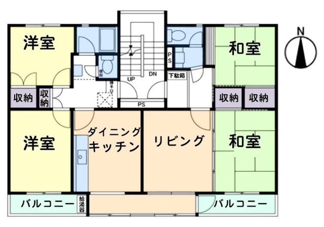 清水口第一住宅 間取り図画像