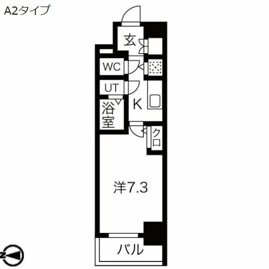 エスリード上前津テルツェ（1304） 間取り図画像