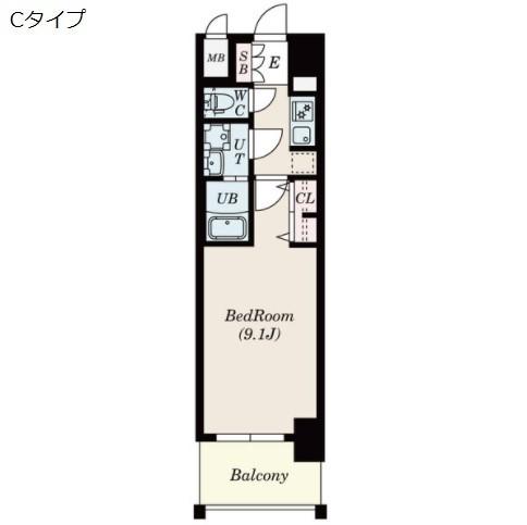 S-RESIDENCE鶴舞II（1003） 間取り図画像