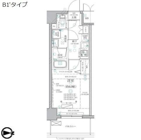 ディアレイシャス泉（405） 間取り図画像