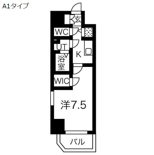 エスリード泉プライム（801） 間取り図画像