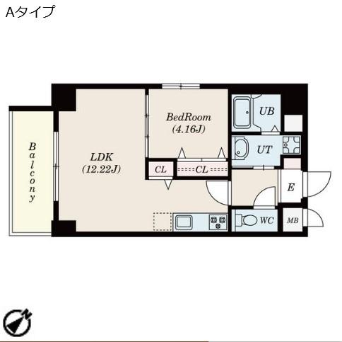 GRANDUKE新栄（201） 間取り図画像