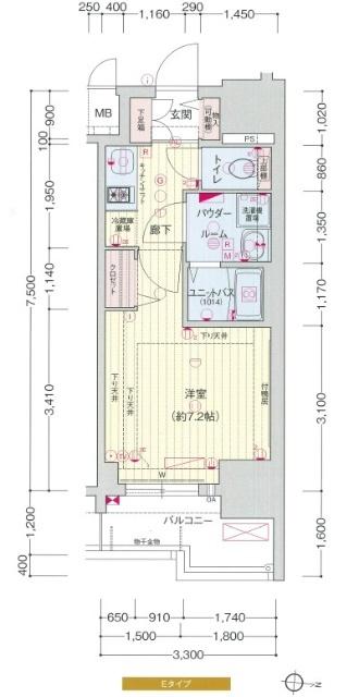プレサンス丸の内レジデンスⅡ（805） 間取り図画像
