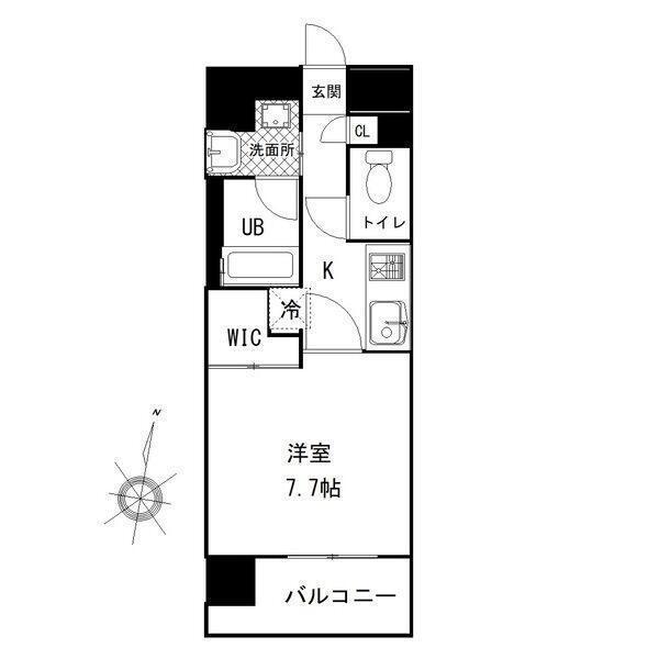 シーズンフラッツ矢場（603） 間取り図画像