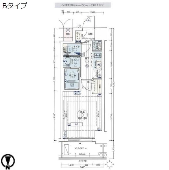 名古屋市中区新栄マンション 間取り図画像