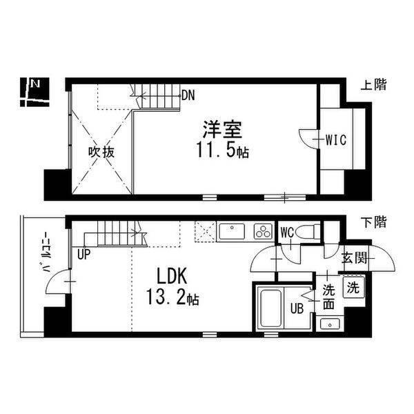 ※反転タイプの間取りです。