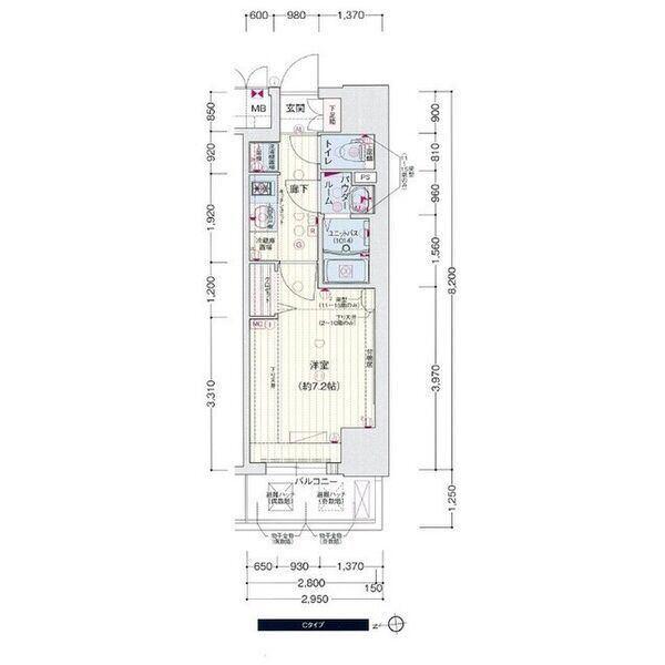 名古屋市中区千代田マンション 間取り図画像
