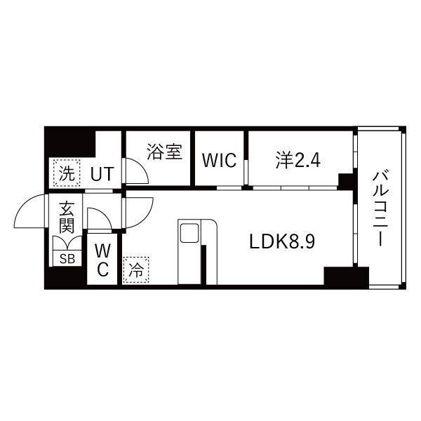 ハーモニーレジデンス名古屋イースト（402） 間取り図画像
