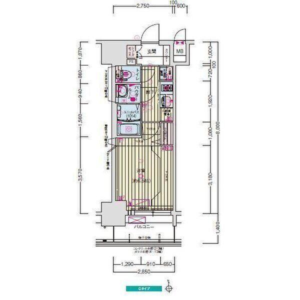 名古屋市中区新栄マンション 間取り図画像