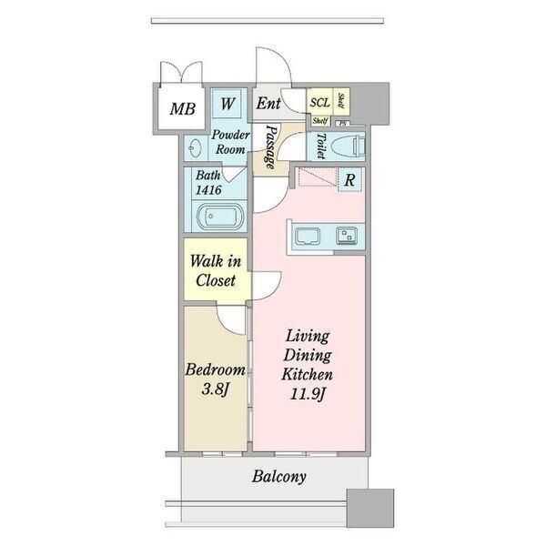 名古屋市中区平和マンション 間取り図画像