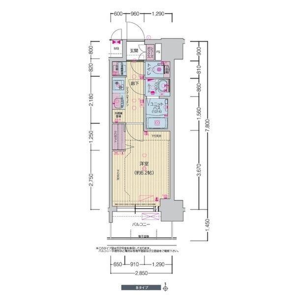 プレサンス千種駅前レイズ（603） 間取り図画像