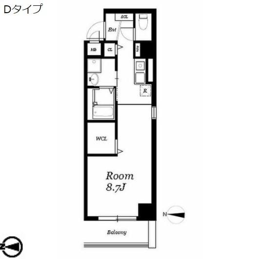 丸の内エンブルコート（604） 間取り図画像