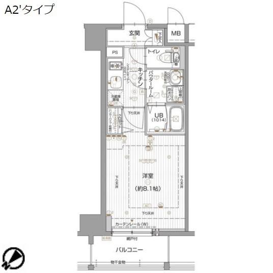 エスリード名古屋東別院（307） 間取り図画像