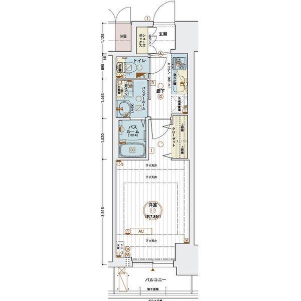 エステムコート名古屋今池アーバンゲート（302） 間取り図画像
