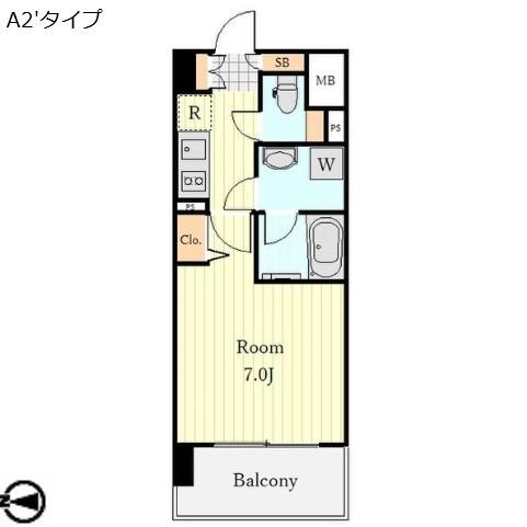 レジデンス東別院スクエア（1403） 間取り図画像