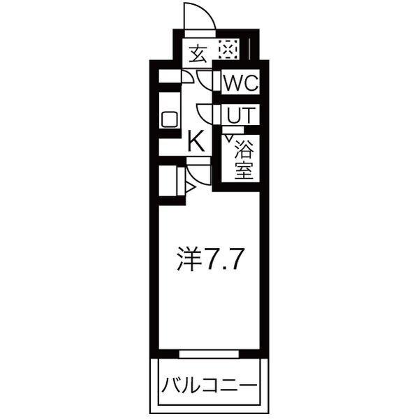 メイクスWアート上前津V（204） 間取り図画像