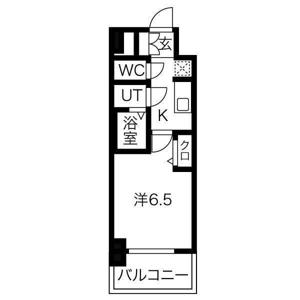 SOLメイクス新栄（403） 間取り図画像
