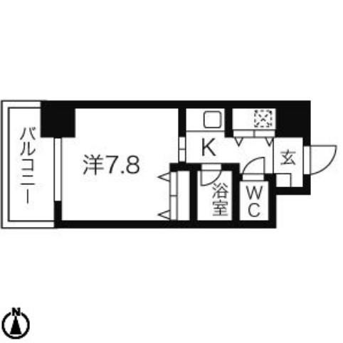 AXIS桜通内山（405） 間取り図画像