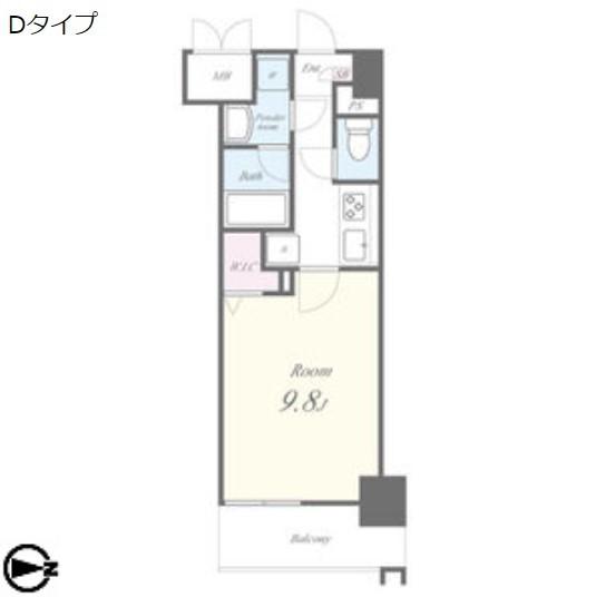 トレヴィ高岳（506） 間取り図画像