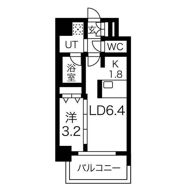 メイクス今池02（801） 間取り図画像