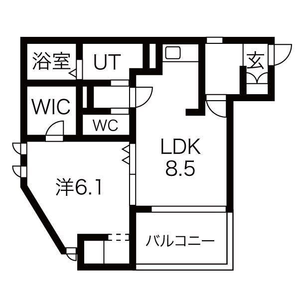 フラット大須（303） 間取り図画像