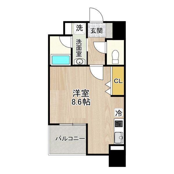 CITY SPIRE 名古屋大須(レーベスト松原)（406） 間取り図画像