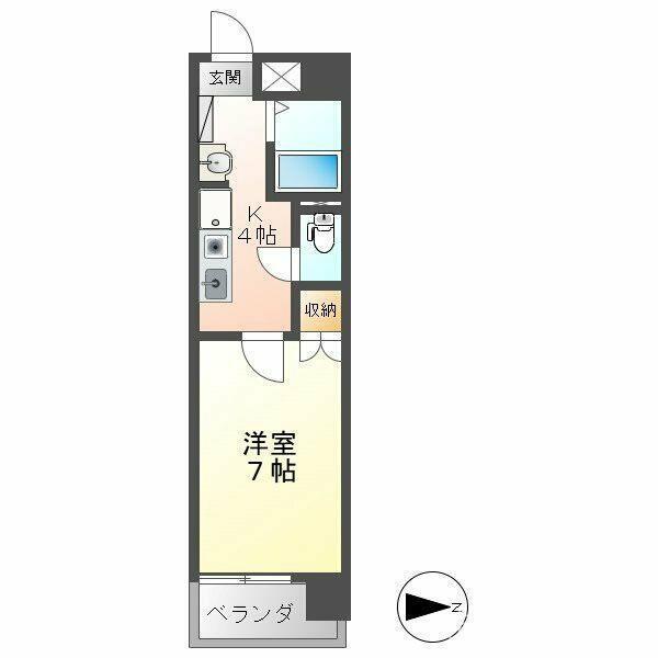 エトワール大島（401） 間取り図画像